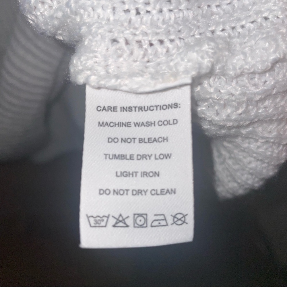 Boutique White knit zipper neck pull over sweater nwt - Picture 6 of 9